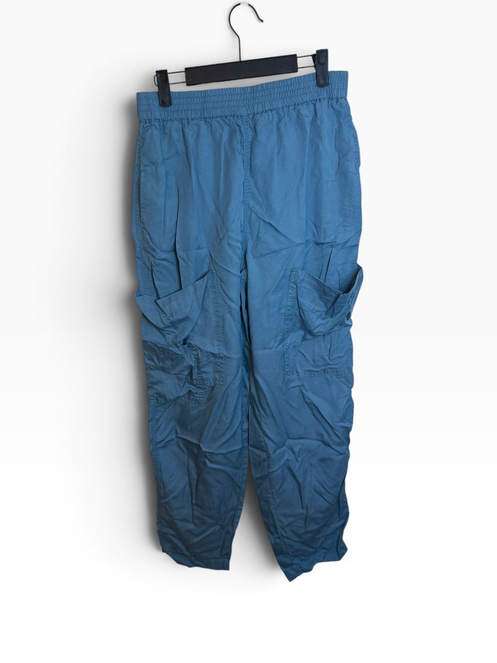 NWT Hunter & Brown Blue Tencel Baggy Cargo Pants